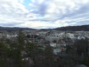 白石城からの眺め(仙台方面)