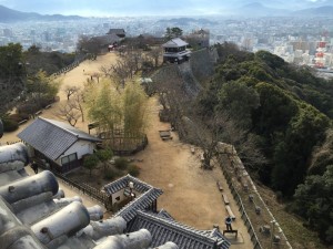 松山城の天守からの展望