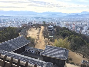松山城の天守からの展望